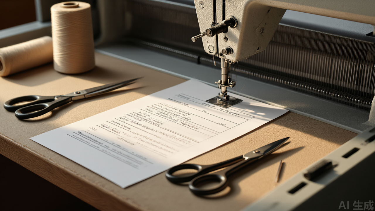 Maintenance log sheet and spare parts on a workbench