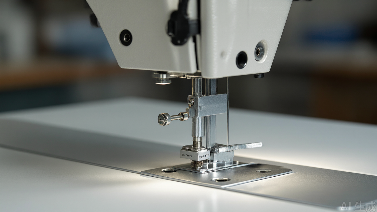 Close-up of adjustable collar and locking screw on tray mounting column Close-up of adjustable collar and locking screw on tray mounting column