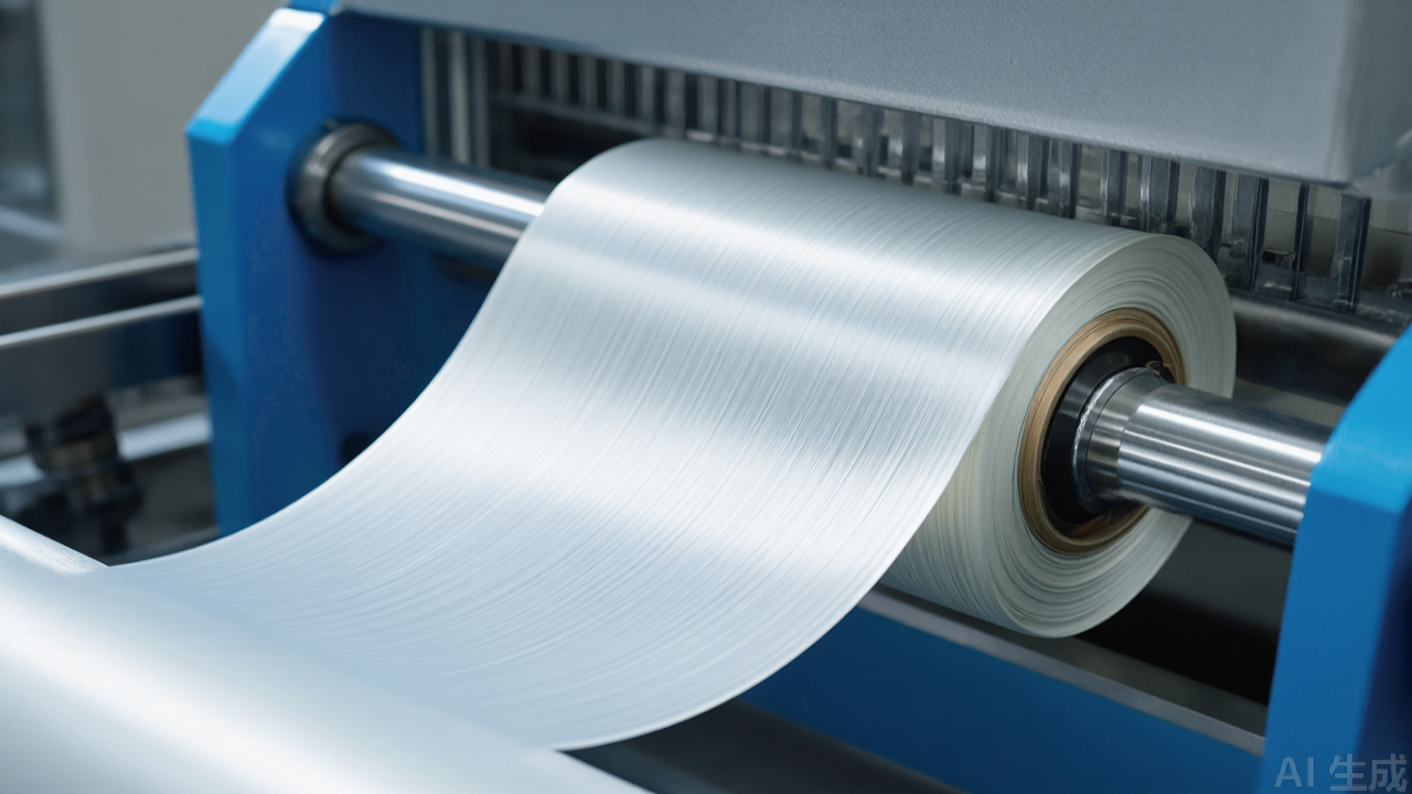 Ceramic thread guide and needle plate close-up on industrial lockstitch machine