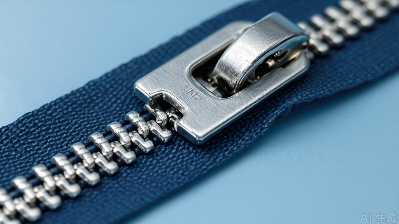 Teflon-coated sole and plastic roller of zipper presser foot Teflon-coated sole and plastic roller of zipper presser foot